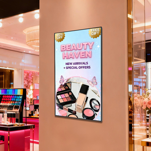 Écran d'affichage numérique publicitaire LCD ultra-fin <span class=keywords><strong>de</strong></span> 32 pouces à montage mural pour ascenseur, restaurant, lecteur vidéo - Product Image 1