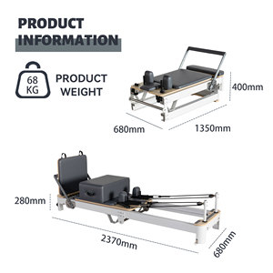 Venta al por mayor comercial personalizado de lujo multifuncional estudio robusto <span class=keywords><strong>plegable</strong></span> reformador máquina Pilates reformadores <span class=keywords><strong>plegable</strong></span> en casa - Product Image 3