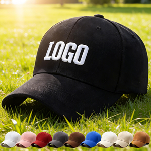 Wholesale Customizable Cotton Luxury Baseball Cap for Men Waterproof Sports Hat Embroidered Logo Cap <b>Blank</b> Baseball Cap - Product Image 1