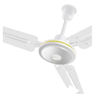 With Wall Control of Usha Ceiling Fan White 140 Cm 1400mm with Golden Decor Electric Metal Foldable Mechanical 75 Electric Power