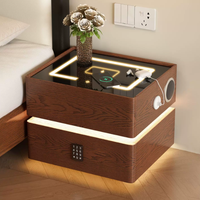 Table de chevet intelligente multifonctionnelle avec éclairage à détection corporelle, verrouillage PIN, charge sans fil BTBT020 pour la maison ou l'hôtel