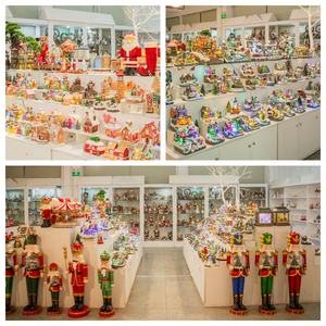 Figurine <span class=keywords><strong>de</strong></span> scène <span class=keywords><strong>de</strong></span> pain d'épices rotative éclairée par LED <span class=keywords><strong>de</strong></span> haute qualité, décoration festive, ornement, affichage <span class=keywords><strong>de</strong></span> bureau <span class=keywords><strong>de</strong></span> vacances, village <span class=keywords><strong>de</strong></span> Noël - Product Image 6