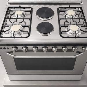 Cocina Integrada SAMSUNG con Placa Vitrocerámica de 2 Quemadores Infrarrojos, Estufa de Gas de 4 Quemadores, <span class=keywords><strong>Horno</strong></span> de Gas de 80 Litros <span class=keywords><strong>y</strong></span> 6 Quemadores - Product Image 3