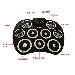 Roll Up Electronic <b>Drum</b> Kit With USB Charging Foldable Design For Beginners And Children Musical Instrument - Product Image 4