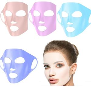 Masque facial hydratant en silicone réutilisable personnalisé OEM/ODM, prévient l'évaporation, support de masque, outil de beauté, couvre-masque - Product Image 1