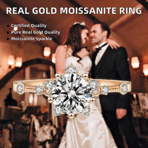 <b>Custom</b> High Quality 10k 14k 18k Silver/Gold Plated Vvs Moissanite Brilliant Cut Solitaire Certified GRA Wedding Engagement <b>Rings</b> - Product Image 2