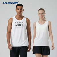 Débardeur unisexe Kuenzi 63% coton 37% élasthanne 220GSM doux et respirant, col rond, grande taille 4X pour homme