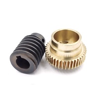 Fabrication d'engrenages personnalisés DC Globoid Double Enveloppe Bronze Laiton Métal Engrenage à vis sans fin