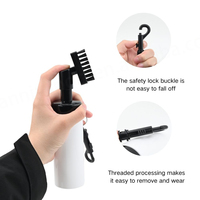 Brosse de nettoyage de Golf noire Anti-fuite outil de nettoyage de Club de Golf pressant la bouteille brosse à eau pulvérisation brosse à eau de Golf avec Clip