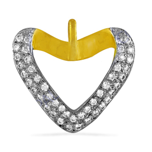 Collar con colgante de plata de ley personalizable para mujer, joyería de moda de cadena larga con corazón de circonita cúbica disponible bajo - Product Image 2