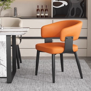 2025 SGJJ Home Furniture Esentl Modern Design <strong>Dining</strong> <strong>Chair</strong> <strong>with</strong> Soft Leather Fabric Cushions and <strong>Metal</strong> <strong>Legs</strong> - Product Image 4