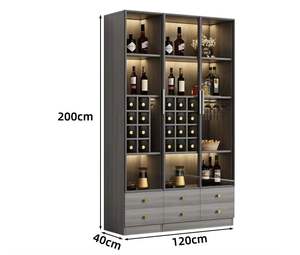 Plusieurs spécifications disponibles pour la personnalisation d'un <span class=keywords><strong>meuble</strong></span> à <span class=keywords><strong>vin</strong></span> en bois pour salon, salle à manger, maison, bar ou rangement. - Product Image 4