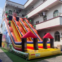 Toboggan gonflable commercial pour enfants, grande structure gonflable pas chère, toboggan sauteur pour adultes, grand modèle
