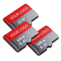 Fabrika Toptan Özel Logo Mikro TF Hafıza Kartı C10 U3 V30 32GB 64GB 128GB 256GB Stokta Telefonlar Tabletler Araç Kameraları için