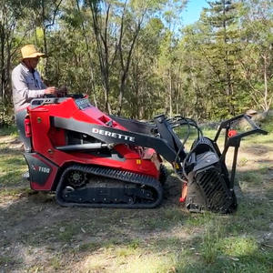 מעמיס קומפקטי דגם Derette XC1100 עם מכסחת יער הידראולית למכירה - Product Image 3