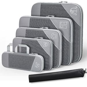 Compression 6-Piece Set Expansion <b>Clothes</b> and Shoes Travel <b>Storage</b> Bag for Luggage - Product Image 3