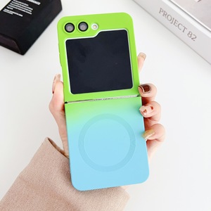 Pour Samsung Z Flip 7 dégradé étui de téléphone magnétique Z Flip 6 pliable pleine couverture protecteur d'objectif Z Flip <span class=keywords><strong>5</strong></span> étui de protection - Product Image 4