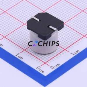 ตัวเก็บประจุแบบอิเล็กโทรไลต์อะลูมิเนียม SMD รุ่น VZH101M1KTR-1010, ขนาด D10xL10 มม. 100uF 20% 80V 10 มม. - Product Image 2