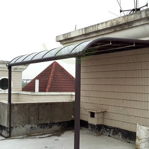 Porte fenêtre auvent extérieur <span class=keywords><strong>couverture</strong></span> en aluminium <span class=keywords><strong>plaque</strong></span> acrylique moderne <span class=keywords><strong>Polycarbonate</strong></span> Protection contre la neige auvent extérieur - Product Image 6