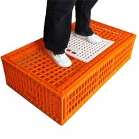 Cage de transport pour volailles en plastique orange de haute qualité, nouveau matériau, 97*57*27cm, pour élevage de poulets, cages pour animaux