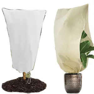 Fundas para plantas DD897, protección contra congelación para exteriores, prevención de insectos y aves, arbusto de invierno, bolsas con cordón