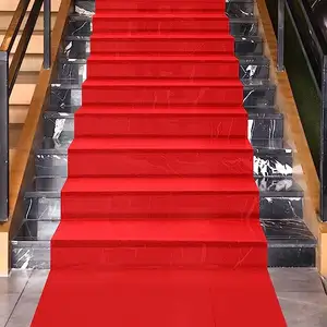 Wholesale Exhibition Carpet Red Wedding Commercial Event Plain Fair Carpet Roll Red Carpet For Singapore Exhibition