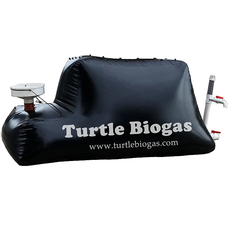 Biogas de tartaruga 3.0 pequenos, mini biogas de motor doméstico para casa para gerar sistema de eletricidade, bolsa para tanque de balão para venda