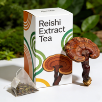 Poudre d'extrait de champignon Reishi de qualité alimentaire, fournie par l'usine, pour le thé à l'extrait de champignon Reishi