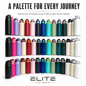 Bouteille d'eau en acier inoxydable Elite Pro-Series 2,0 L, design classique, légère, multi-capacités - Product Image 1