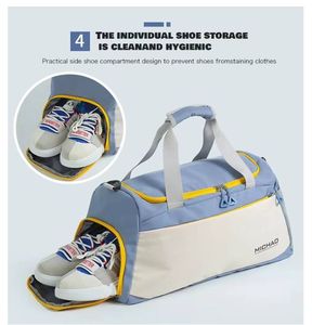 2025 Custom Logo Luxury Sports Gym <b>Bag</b> Eco-Friendly <b>Waterproof</b> Polyester Zipper Closure Travel Duffel <b>Bag</b> for Outdoor Use - Product Image 2