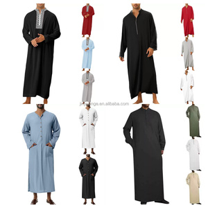 Túnica Árabe de Poliéster para Hombre, Talla Grande, Transpirable, para Primavera y Otoño, Venta al por Mayor en el Medio Oriente - Product Image 4