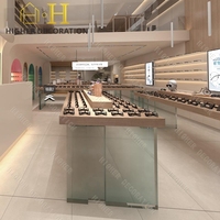 Meubles d'intérieur sur mesure pour opticiens, présentoir à lunettes, service de conception clé en main, table de présentation de lunettes