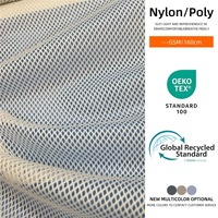 Tissu en maille hexagonale à gros trous 100 % polyester blanc 70 g/m² 2 mm pour sacs à linge et sacs de rangement