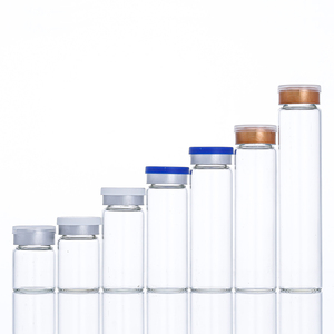 Bán Buôn 2Ml 3Ml <span class=keywords><strong>5Ml</strong></span> 8Ml 10Ml 15Ml 20Ml 30Ml Y Tế Ống ThủY Tinh Lọ Với Cao Su Stopper - Product Image 1