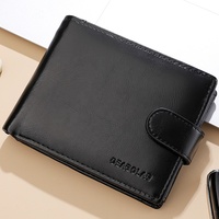 Dompet Kulit PU Pria Kapasitas Besar dengan Banyak Slot Kartu, Tempat Kartu ID, Tempat Kartu Kredit, dan Tempat Koin, Model Vintage