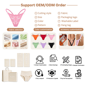 Slip perizoma da donna in pizzo sexy a vita bassa con fiocco, traspirante e confortevole - Offerta imperdibile - Product Image 4