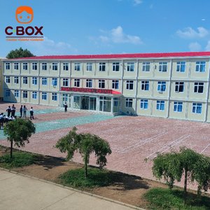 Cbox Edificios Escolares Modulares Personalizados, Modernos, Móviles, para Oficina, Tienda, Casas Pequeñas, Prefabricadas de Acero, Contenedor Plano - Product Image 1