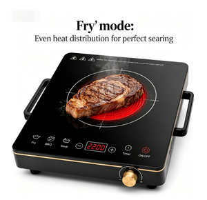 Placa de Cocina Infrarroja 2027 AT-2701, Cristal Premium, Control Táctil Inteligente, 2200W, Cocina Eléctrica para Todo Tipo de Ollas - Product Image 2