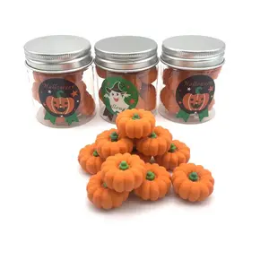 Soododo Nieuwe Verkoop Nieuwigheid Kawaii Speelgoed Fancy Grappige Kinderen Schattige Decoratie 3d Halloween Pompoen Model Gum