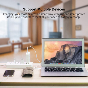 สายต่ออัจฉริยะพร้อมช่องเสียบ USB อุปกรณ์ป้องกันไฟกระชากชนิด WiFi ใช้ได้กับ Alexa Google Home และ <span class=keywords><strong>smartthings</strong></span> - Product Image 5