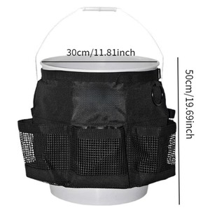 Bolsa de Almacenamiento Multifuncional para Lavado de Autos Wu, Tipo Cubeta de 5 Galones con Bolsillos de Malla para Artículos de Limpieza y Toallas - Product Image 2