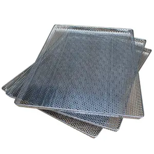 Bandeja perfurada de metal do aço inoxidável 304 316 do grau alimentício para servir a máquina de cozimento e secagem