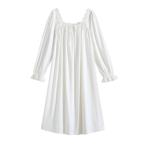 Nuovo prodotto primavera autunno a maniche lunghe in <span class=keywords><strong>cotone</strong></span> fata dolce pigiama ampia gonna <span class=keywords><strong>lunga</strong></span> <span class=keywords><strong>lunga</strong></span> gonna <span class=keywords><strong>da</strong></span> <span class=keywords><strong>notte</strong></span> - Product Image 5