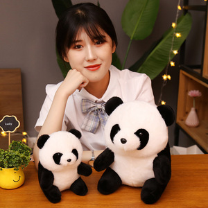 Peluche Realistico di <span class=keywords><strong>Panda</strong></span>, Morbidissimo con Imbottitura in Cotone PP, Dimensioni Regolabili per Abbracciare e Dormire, ODM - Product Image 2