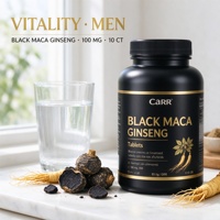 Comprimés de Maca Noire et de Ginseng OEM ODM Marque Privée Vente en Gros Mélange de Haute Qualité pour la Gestion de l'Énergie et la Vitalité Masculine