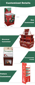 Рождественский подарок на заказ, стойка для витрины, картонная стойка для супермаркета - Product Image 5