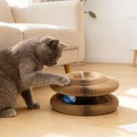 Nouveau jouet pour chat, écologique, planche à gratter magique pour chat avec cloche et papier à gratter, cadre d'escalade pour chats