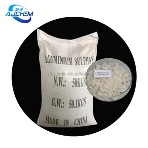 Flocculant White Flake Al2 SO4 3 Aluminum Sulfate For Textile