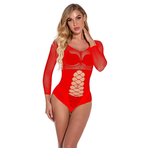 Baoqu Lencería Sexy con Falda de Cadera, Transpirable, de Malla sin Costuras, Spandex/Nylon, Diseño de Tres Puntos, Redes de Tentación, Copas Extraíbles, Talla Mediana - Product Image 4