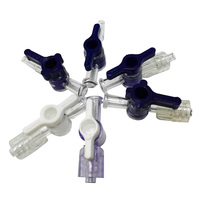 Connecteur de seringue Luer Lock, robinet d'arrêt en plastique, vente en gros